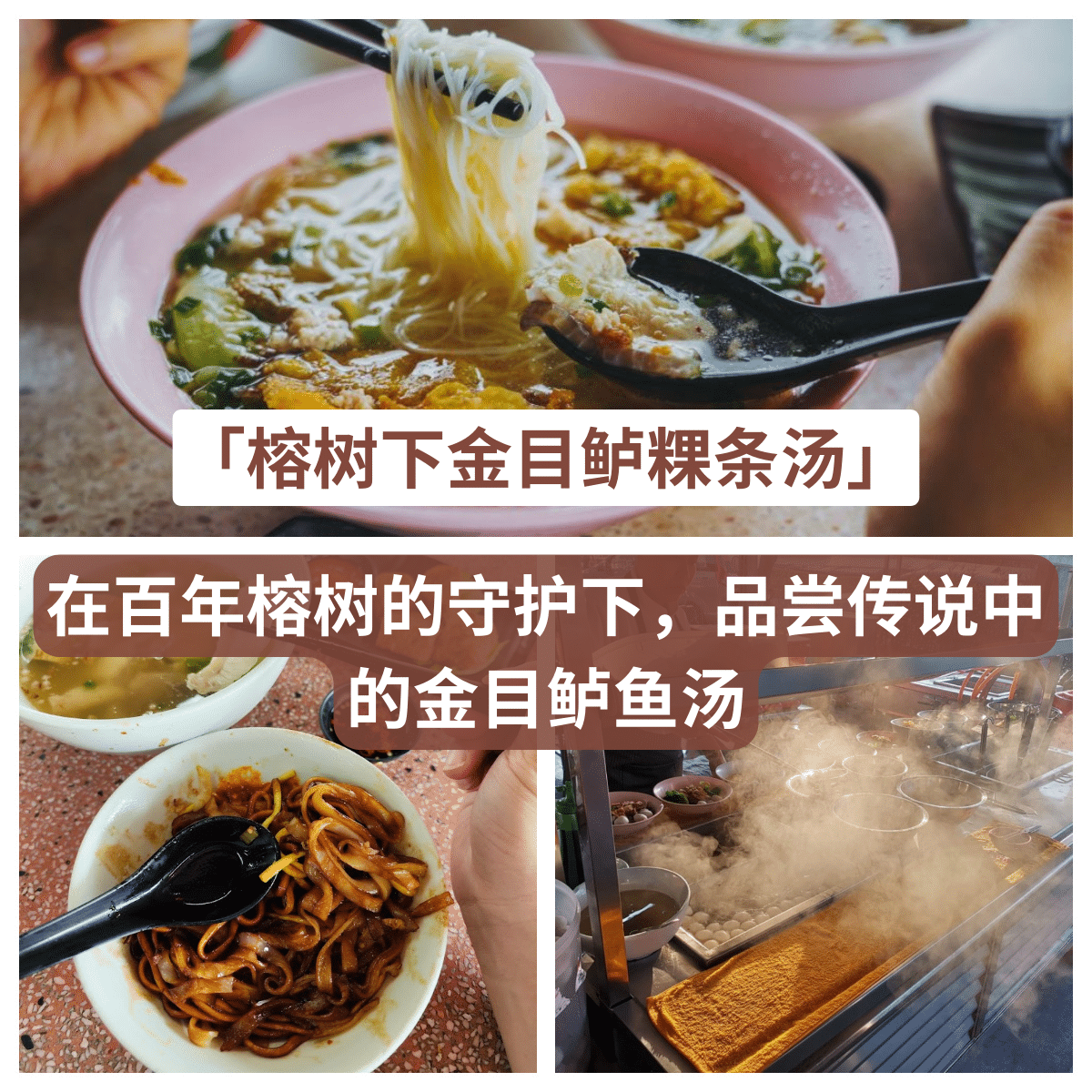 榕树下金目鲈粿条汤